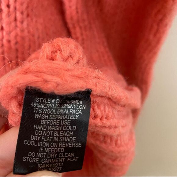 Sanctuary Sweater Coral Crewneck New Year New You Knit Casual Pink Telluride - Picture 7 of 9